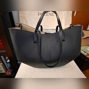 Polene Black and Cream Tote Bag